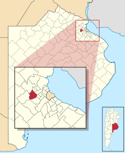 location of Moreno Partido in Gran Buenos Aires