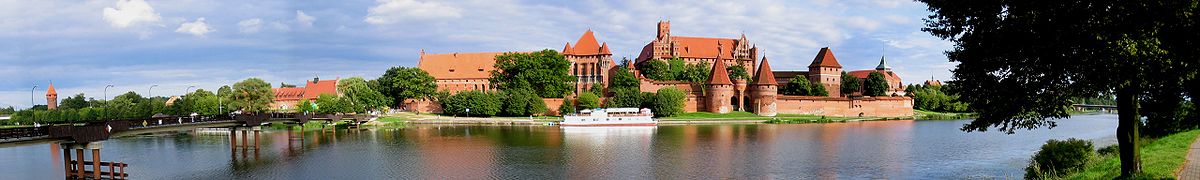 Zamek krzyżacki, panorama od strony Nogatu