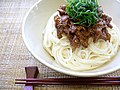 肉味噌そうめん（阿波・徳島の半田そうめんを使用）