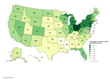 Hungarians in the United States (according to the 2018 census)