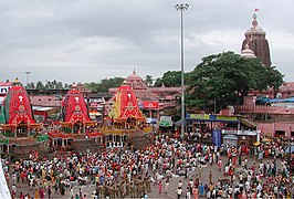 The Rath Yatra in Jagannath Temple, Puri