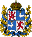 Coat of arms of Courland Governorate (1856–1918)