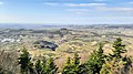 Veduta di Cazzano e di parte della Val Tramigna dal Monte Bastia.