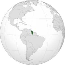 Guyana - Localizzazione