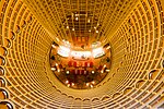 The hotel's atrium, viewed from the Skywalk on the 88th floor