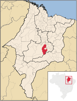 Localização de Tuntum no Maranhão