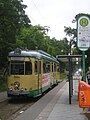 Stoppested Friedrichshagen på linje 88, trafikkert av Schöneicher-Rüdersdorfer Straßenbahn