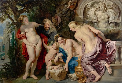 Oppdagelsen av barnet Erikhthonius av Peter Paul Rubens (ca. 1615)