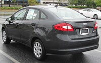 2011 Ford Fiesta S sedan (US)