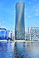 Millwall Inner Dock & Arena Tower. 25 June 2019.