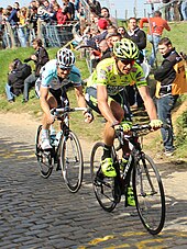 Photo de Tom Boonen et Filippo Pozzato.