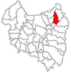 Location in Covasna County