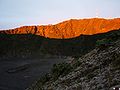 Ocaso en el cráter Diego de la Haya