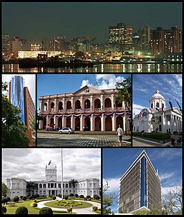 Een collage van Asuncion