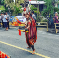 Penari Kabasaran dari Tomohon, Sulawesi Utara