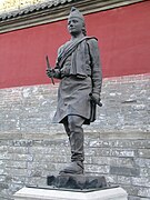 Statue of the Nepali architect, Araniko, who helped construct the temple's Pagoda