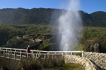 Walkway and blowhole