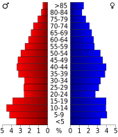 Bevolkingspiramide Marengo County