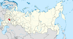 Ligging van Penza-oblast in Rusland