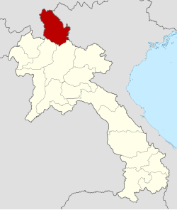 Map showing location of Phôngsali province in Laos