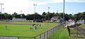 Robbie Mills Field has bleachers on the first-base and third-base sides. The building straight back from home plate has the press box and the food counter.