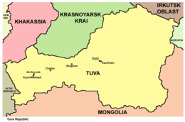 Repubblica di Tuva – Mappa