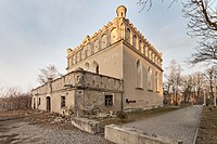 The 17th century Husiatyn Synagogue in Husiatyn, Ukraine