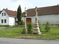 Wayside shrine and cross