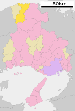 Location of Kami in Hyōgo Prefecture