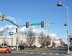 Downtown Hershey at the intersection of Chocolate and Cocoa avenues