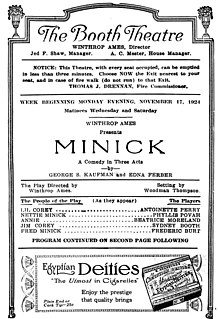 Page from a printed playbill