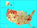 Proportions of Scots-Irish ancestry