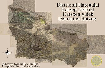 Districtul Hațegului pe Harta Iosefină a Transilvaniei, 1769-1773