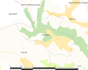 Poziția localității Chagnon