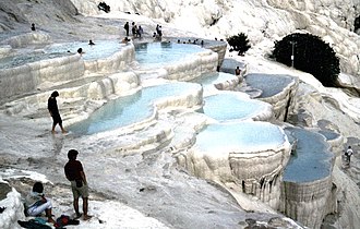 Pamukkale forkalkningerne i Denizli provinsen