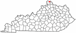 Location of Crescent Springs, Kentucky