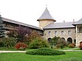 Inside Moldovița Monastery