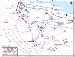 150th Brigade's position at the start of the battle can be seen in the map[16]