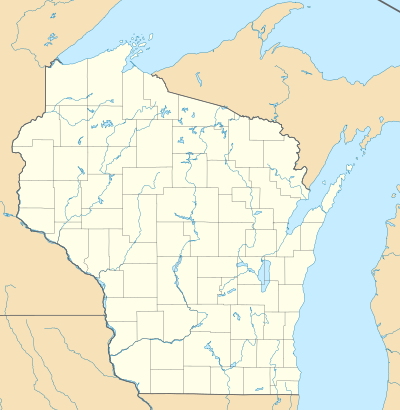 Mapa konturowa Wisconsin