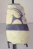 Ubaid IV pottery 4700–4200 BC Tello, ancient Girsu, Louvre Museum AO 15338.[30]