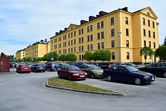 Kasernerna vid Jämtlands fältjägarregemente och Fältjägarbrigaden.