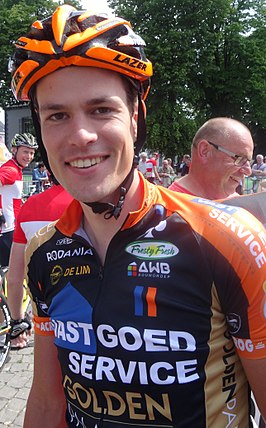 Joeri Adams aan de start van de Grand Prix Criquielion 2014.