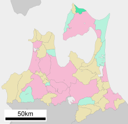 Lokasi Kazamaura di Aomori Prefecture