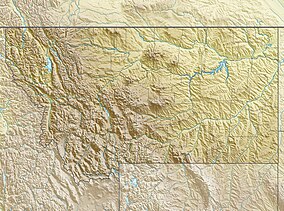 Map showing the location of Upper Missouri River Breaks National Monument