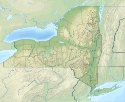 Location of Cazenovia Lake in New York, USA.