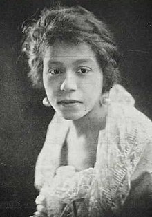 A young African-American woman, from her 1924 yearbook photo.