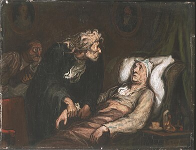 The Imaginary Illness, by Honoré Daumier on Hypochondriasis