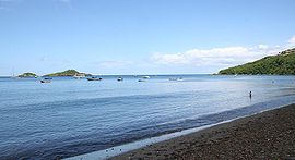 Malendure Beach and the Pigeon Islets