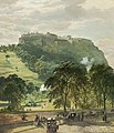 Wych elms, Samuel Bough, Edinburgh Castle from Princes Street, c.1878