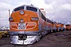 Western Pacific 805-A, an FP7 preserved at the Western Pacific Railroad Museum in California